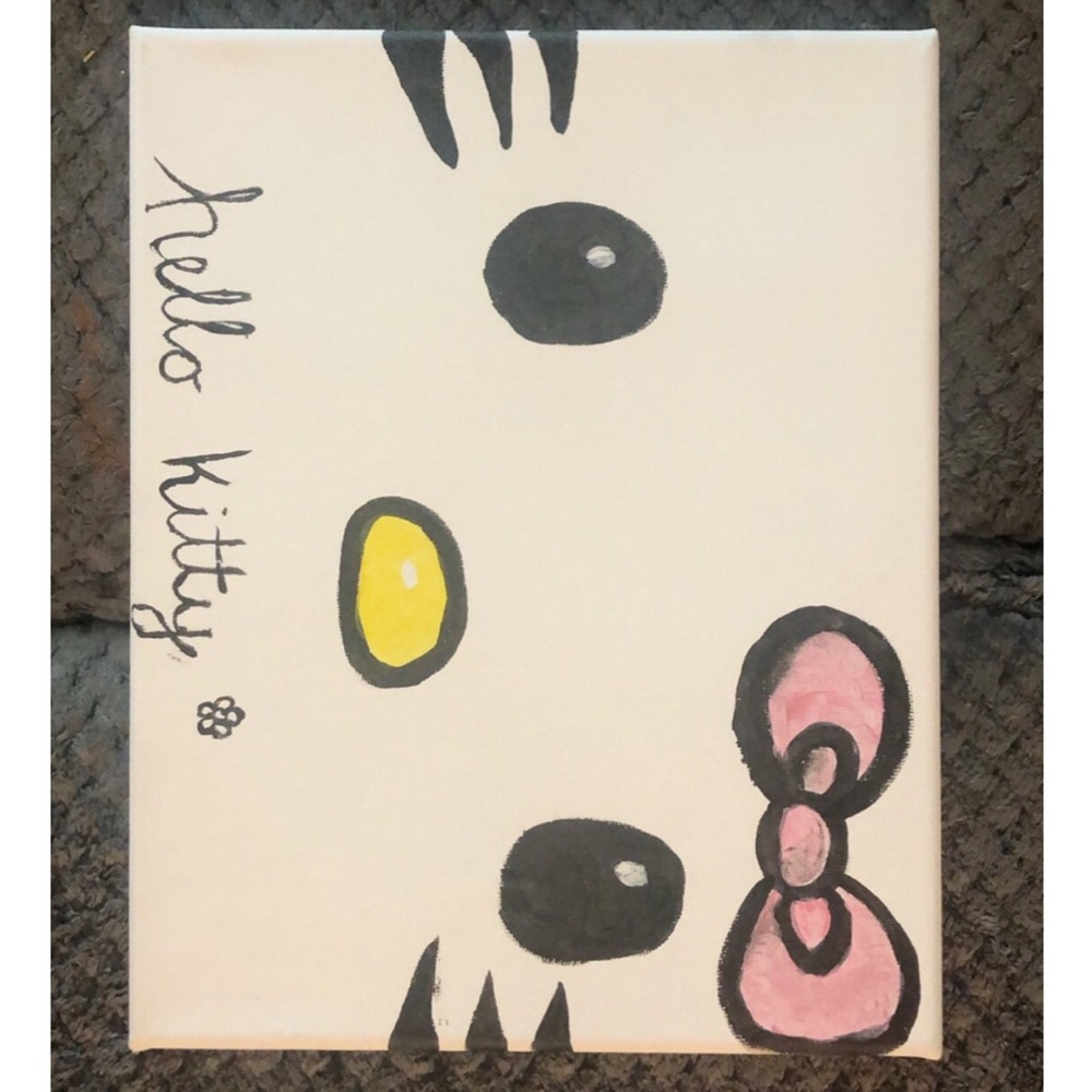 🎀🐱Hello Kitty🎨Hand-painted Canvas🌈
